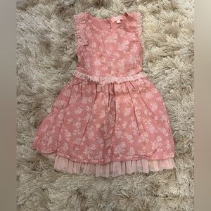 Girls pink flower dress